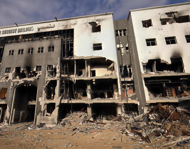 alshifaa hospital ruins