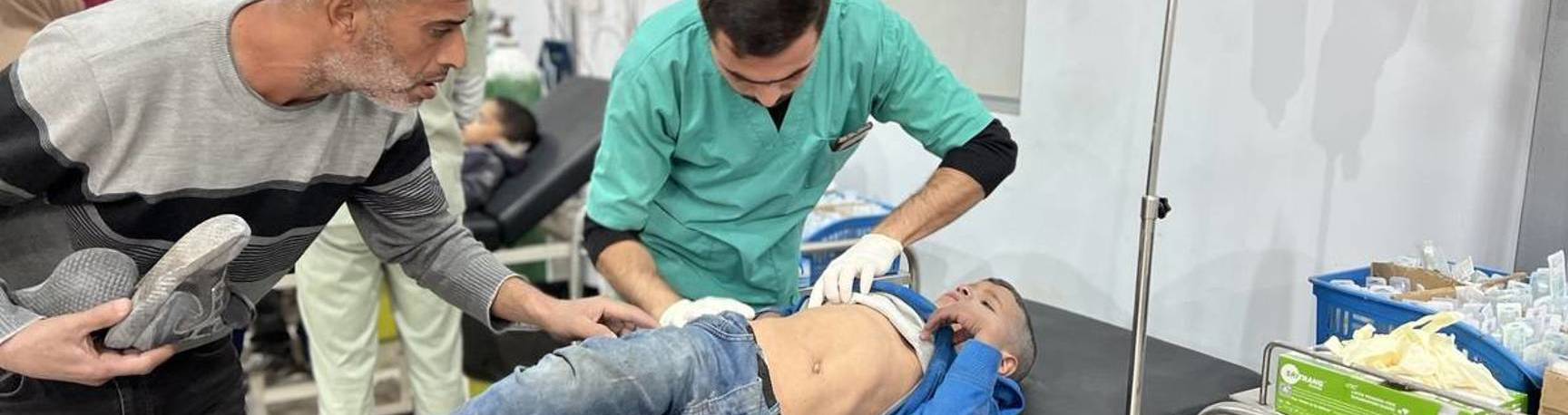 A clinician treating a young patient