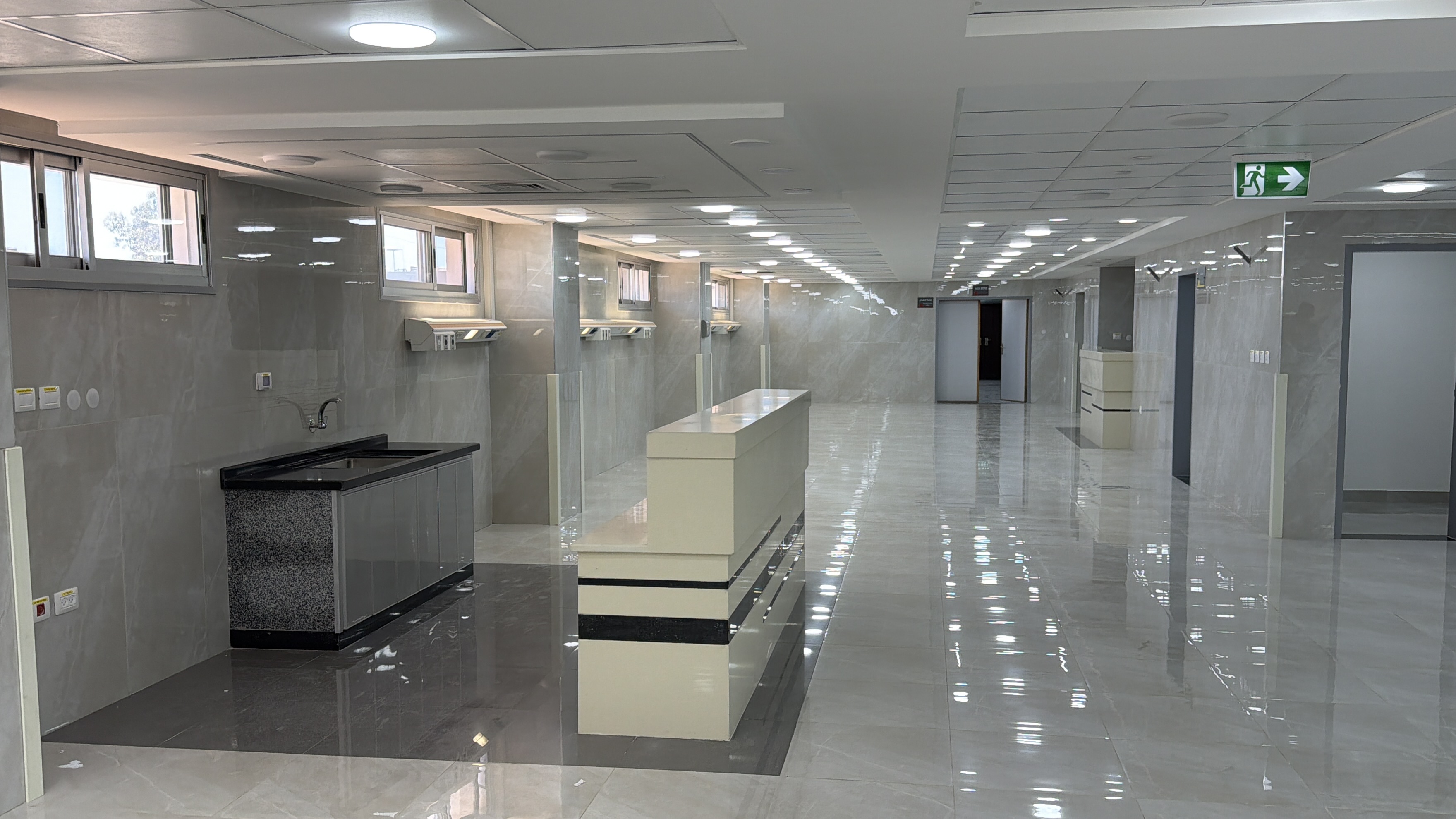 Completed interior of the restored Al-Shifa A&E department